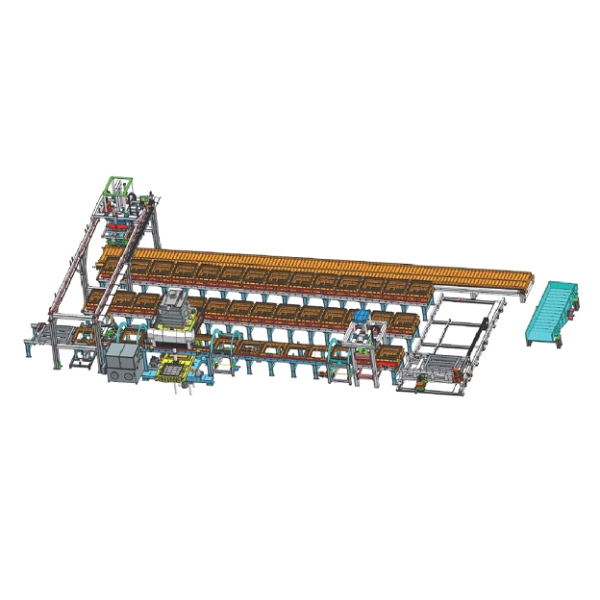 Static pressure molding line